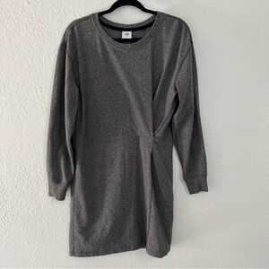 Cabi Gray Cotton Blend Long Sleeve Midi Sweater Dress Women’s Small Style # 3650